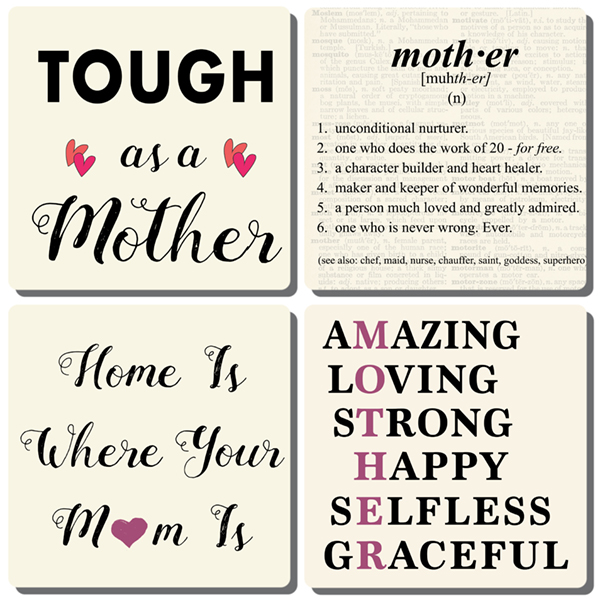 Mother's Day coaster set